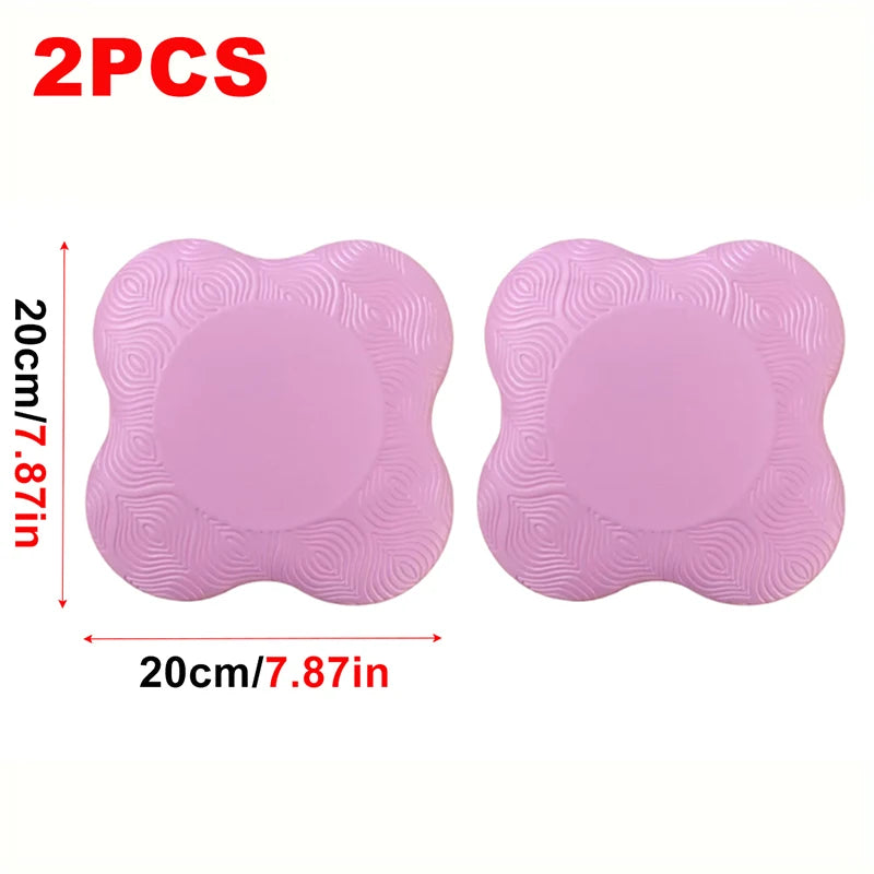 2Pcs Tpe Yoga Kneeling Mats Thickened Anti Slip Yoga Kneeling Protective Pad Sport Fitness Elbow Knee Mat Knee Soft Flat Support