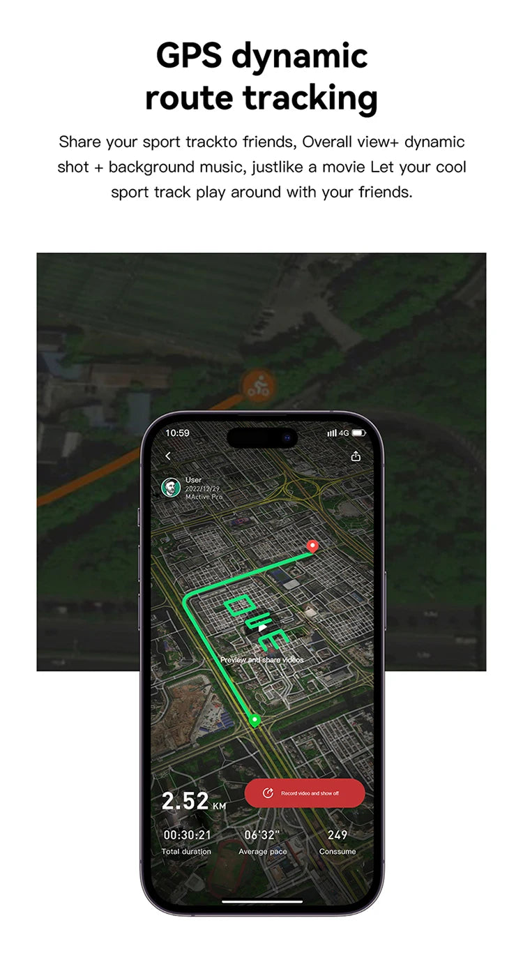 M-Rex4 Smart Watches for Men Women 5ATM Waterproof Bluetooth Connect Make Calls Sports Fitness GPS NFC Touch Screen Smartwatch