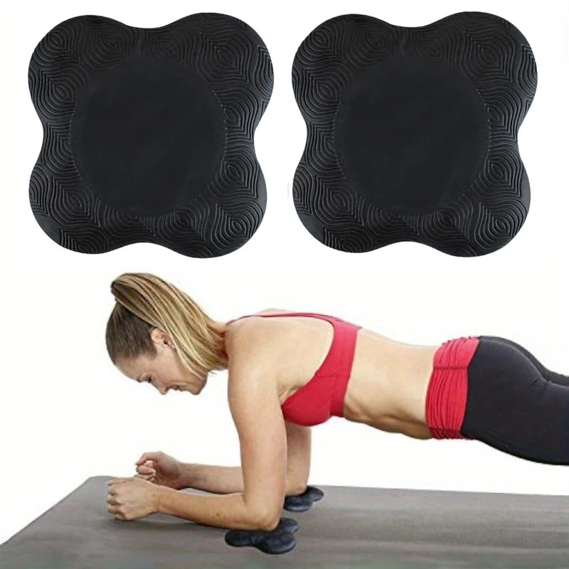 2Pcs Tpe Yoga Kneeling Mats Thickened Anti Slip Yoga Kneeling Protective Pad Sport Fitness Elbow Knee Mat Knee Soft Flat Support