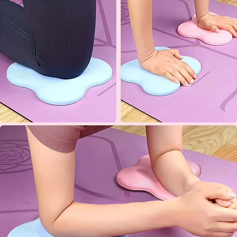 2Pcs Tpe Yoga Kneeling Mats Thickened Anti Slip Yoga Kneeling Protective Pad Sport Fitness Elbow Knee Mat Knee Soft Flat Support