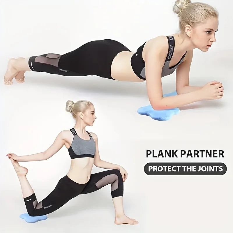 2Pcs Tpe Yoga Kneeling Mats Thickened Anti Slip Yoga Kneeling Protective Pad Sport Fitness Elbow Knee Mat Knee Soft Flat Support