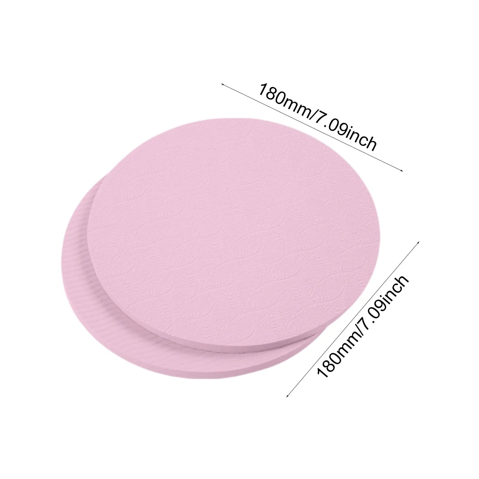 2Pcs Yoga Knee Pads 7inch Dia Portable Yoga Cushions Anti Slip Exercise Protection Cushions for Pilates Plank Home Fitness