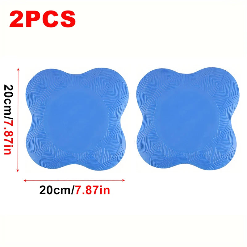 2Pcs Tpe Yoga Kneeling Mats Thickened Anti Slip Yoga Kneeling Protective Pad Sport Fitness Elbow Knee Mat Knee Soft Flat Support