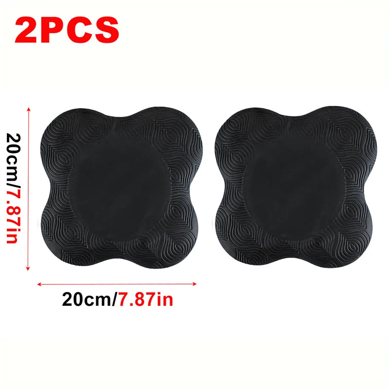 2Pcs Tpe Yoga Kneeling Mats Thickened Anti Slip Yoga Kneeling Protective Pad Sport Fitness Elbow Knee Mat Knee Soft Flat Support