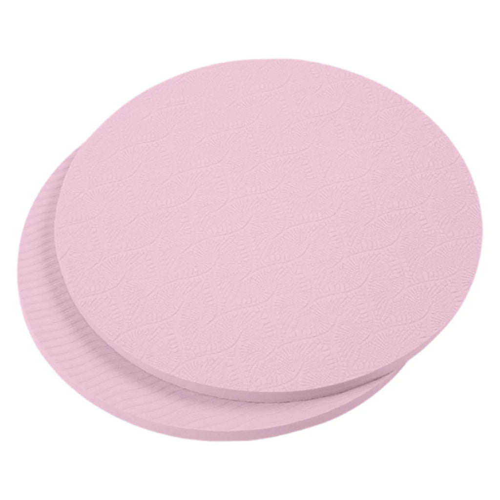 2Pcs Yoga Knee Pads 7inch Dia Portable Yoga Cushions Anti Slip Exercise Protection Cushions for Pilates Plank Home Fitness